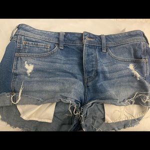 Denim jean shorts